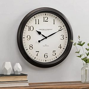lot 22691 image: FirsTime & Co.� Avery Whisper Wall Clock, American Crafted, Oil Rubbed Bronze, 20 x 2 x 20,