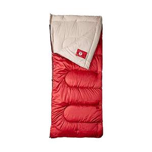 lot 22694 image: Coleman Sleeping Bag  30°F Palmetto Sleeping Bag  Cool Weather Sleeping Bag , Red