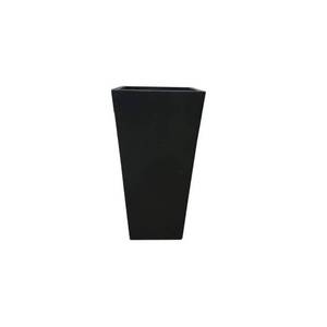 lot 22717 image: 28 Kante Lightweight Concrete Modern Tapered Tall Square Outdoor Planter Black - Rosemead Home & Garden, Inc