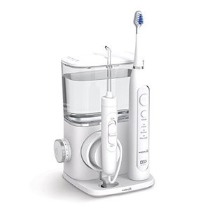 lot 22726 image: Waterpik CC-01 Complete Care 9.0 Sonic Electric Toothbrush  Water Flosser, White, Medium