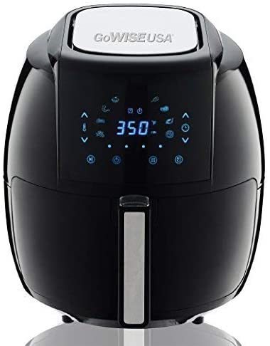 lot 26909 image: GoWISE USA - 1700-Watt 5.8-QT 8-in-1 Digital Air Fryer, Black - Retail $68.97