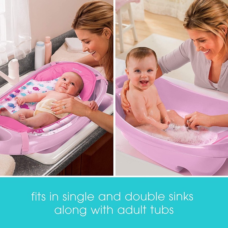lot 26931 image: Summer - Splish N Splash Newborn to Toddler Tub - Light Pink - Retail $29.99