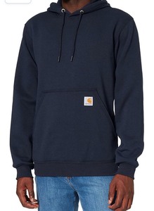 lot 26119 image: Carhartt - Rain Defender Loose Fit -  Black Hoodie, (XL Tall) - Retail $69.99