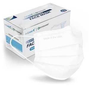 lot 26127 image: FriCare - Ecoguard Disposable Face Mask 3-Ply (50 PCs) - Retail $16.99