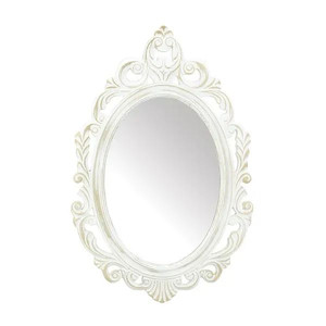 lot 26145 image: Royal Crown Wall Mirror (15.5x0.5x23.5in.) White - Retail $76.49