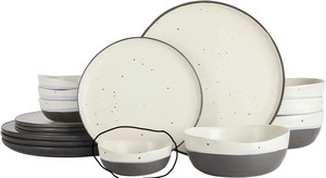 lot 26109 image: PARTIAL SMALL BOWLS ONLY -Gibson Elite - Rhinebeck Small Dessert Bowls White and Black (Set of 4) -  Retail $31.96