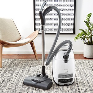 lot 26134 image: Miele Complete C3 Cat &amp Dog Canister Vacuum-Corded, Lotus White - Retail$1,193.00