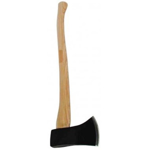 lot 26152 image: 3.5lbs Single Bit Axe with 32in. Solid Hickory Handle - Retail $75.97