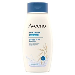 lot 1480 image: 12 Pack - Aveeno Skin Relief Fragrance-Free Body Wash for Dry Skin, 18 fl. oz.