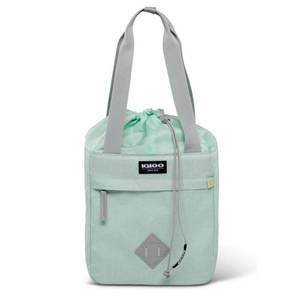 lot 1481 image: Igloo Heritage Repreve Drawstring 8qt Portable Cooler - Mint