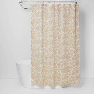 lot 1484 image: Floral Shower Curtain Yellow - Threshold.