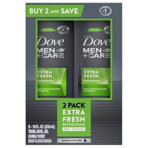 lot 6089 image: Experience Superior Care - Dove Men Refreshing Body  Face Wash (2 - 18 oz)