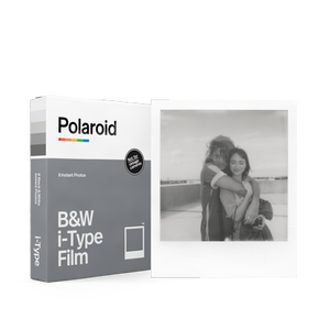 lot 6091 image: Polaroid i-Type Instant Black &amp White Film for i-Type - White Frame