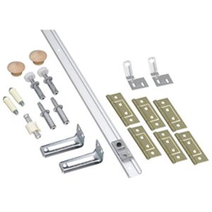 lot 6140 image: National Hardware N343-723 48 White Folding Door Hardware Set