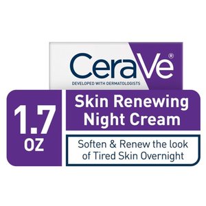 lot 6145 image: CeraVe Skin Renewing Night Cream for Softer Skin, 1.7 oz. (2 Pack)