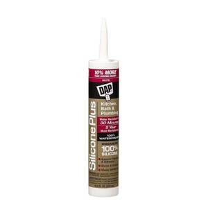 lot 6150 image: (12 Pack) DAP 69587707 10.8 oz White Plus Silicone Sealant - Retail Value of $84