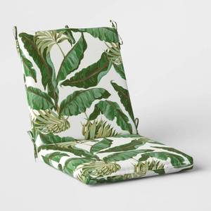 lot 6152 image: Outdoor Chair Cushion Palmetto Green - Threshold