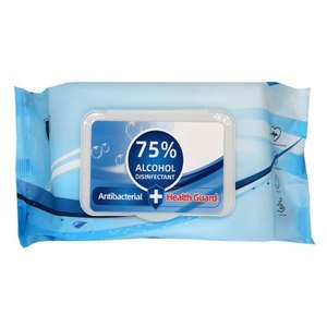 lot 6188 image: Health Guard Sanitizing Alcohol Wipes, Pack of 80 Wipes (8 Pack) Retail Value of $64