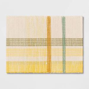 lot 8576 image: Plaid Cotton Bath Rug - Threshold