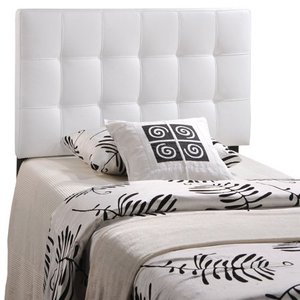 lot 8583 image: Lily Twin Upholstered Vinyl Headboard