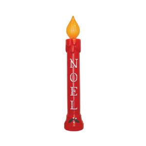 lot 991 image: Union Products 207039 39 in. Lighted Noel Candle Red Statue