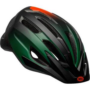 lot 6128 image: Bell - Adult Chicane - Green Cutthroat Matte - Helmet - Adjustable Fit