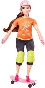 lot 6186 image: Barbie Olympic Games Tokyo 2020 Skateboarder Doll