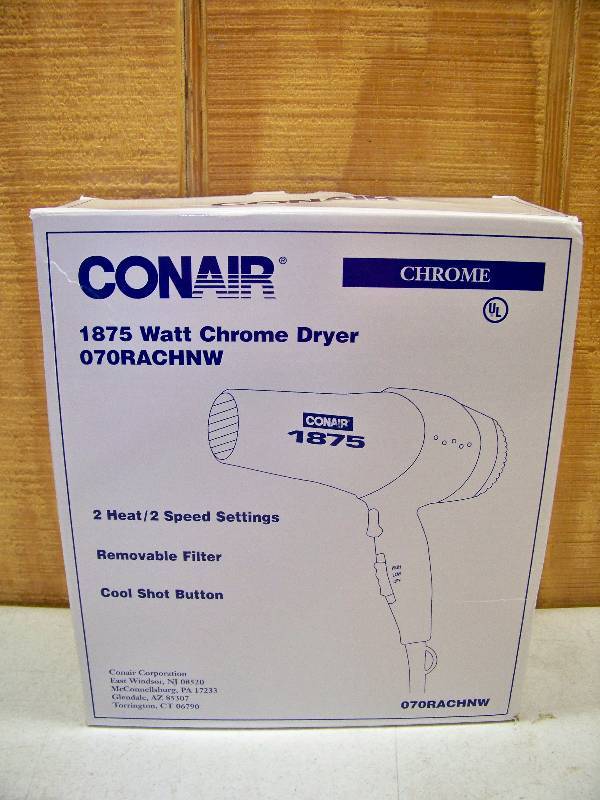 lot 515 image: Conair Chrome Hair Dryer Blow Dryer