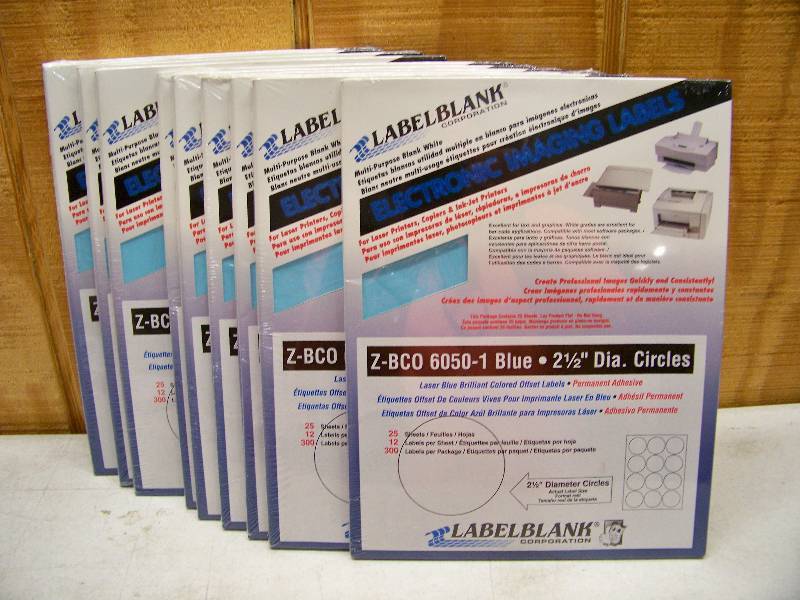lot 549 image: 10 Packages of 300 Laser Print Labels
