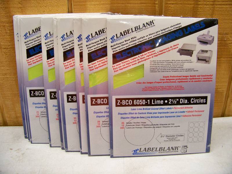 lot 550 image: 10 Packages of 300 Laser Print Labels