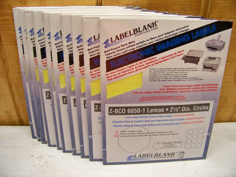 lot 533 image: 10 Packages of 300 Laser Print Labels