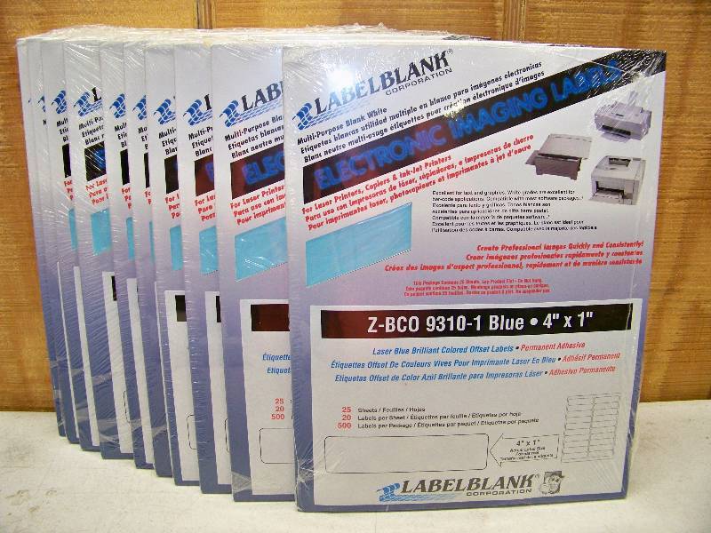 lot 555 image: 10 Packages of 500 Laser Print Labels