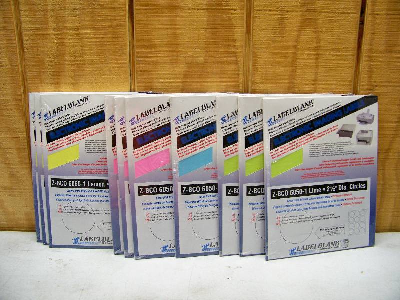 lot 562 image: 10 Packages of 300 Laser Print Labels