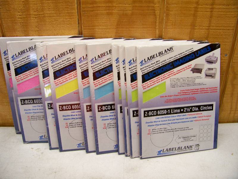 lot 563 image: 10 Packages of 300 Laser Print Labels