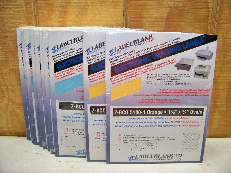 lot 566 image: 10 Packages of Laser Print Labels
