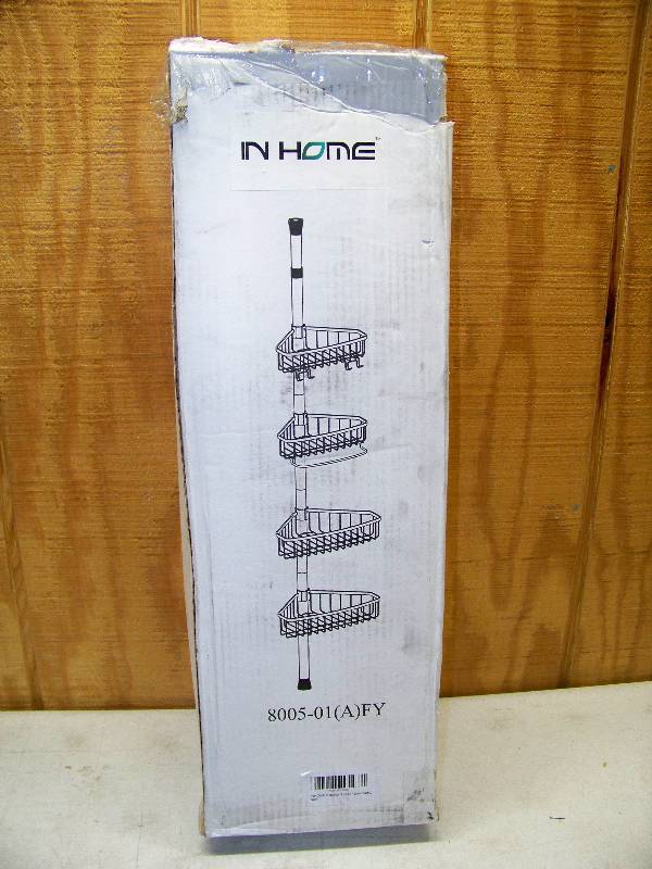 lot 705 image: In Home Classic Tension Pole Shower Caddy