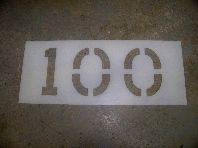 lot 730 image: Large Number Stencils