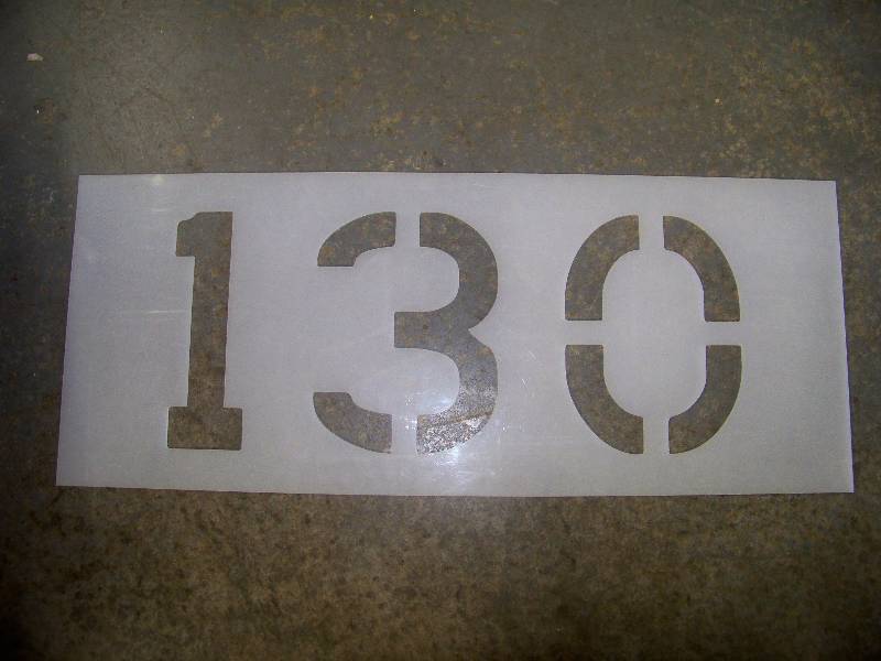lot 733 image: Large Number Stencils