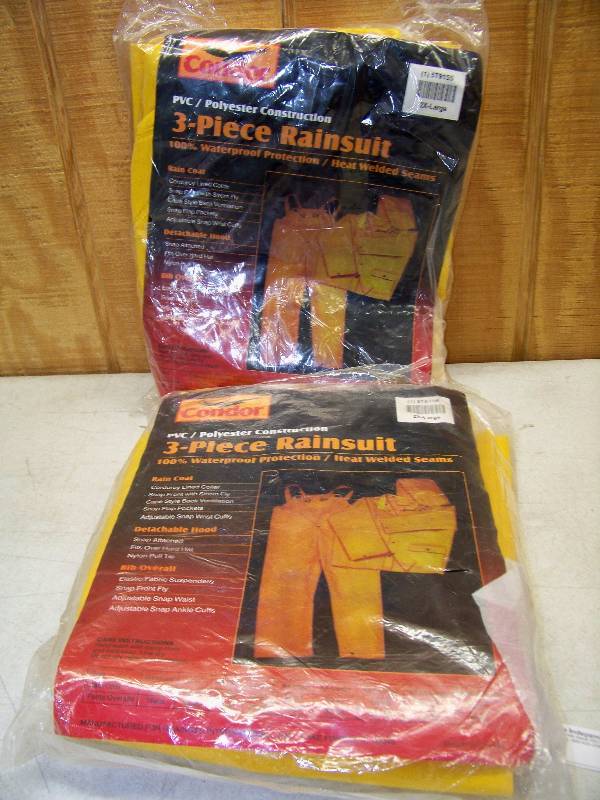 lot 747 image: 2 Condor 3-Piece Rainsuits