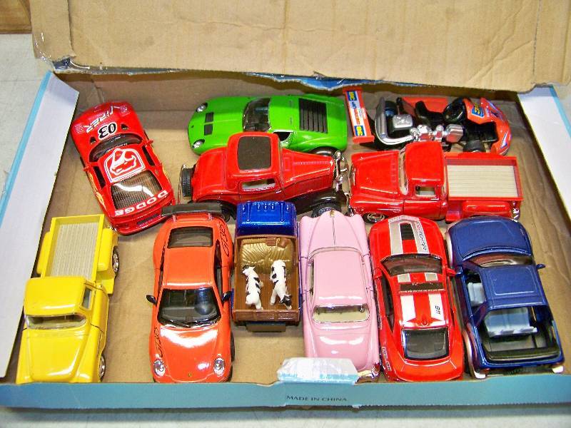 lot 822 image: 11 Funny Turbo Metal Diecast Cars