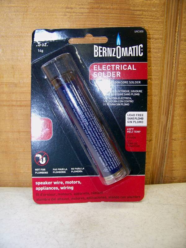 lot 837 image: 5 Packages Bernzomatic Electrical Solder