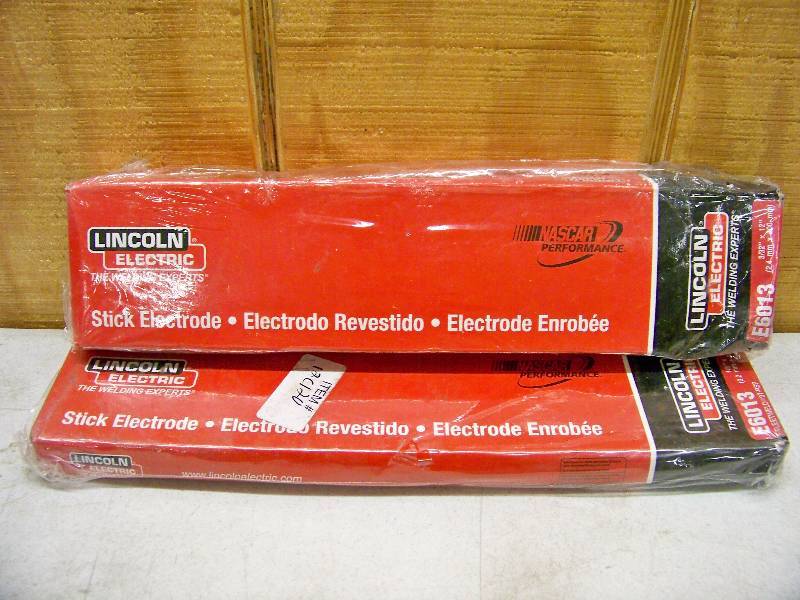 lot 838 image: 2 Boxes Lincoln Electric Stick Electrode