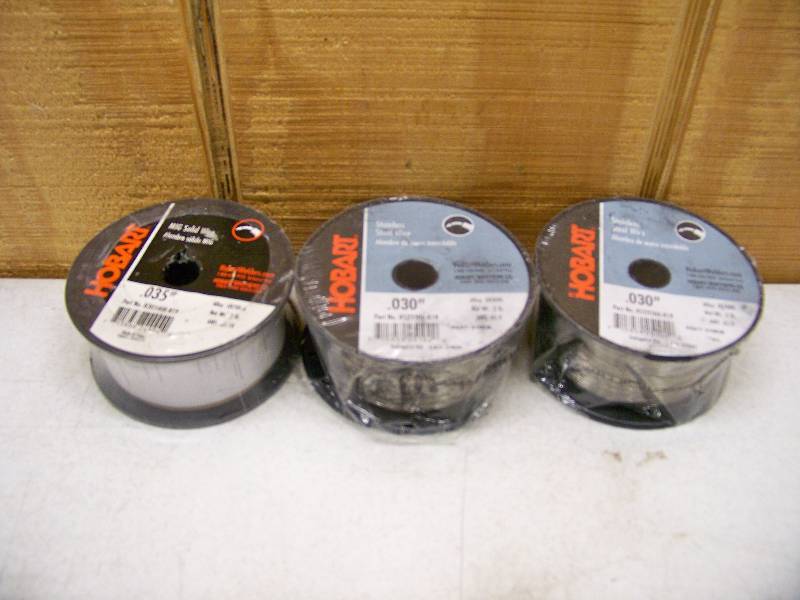 lot 839 image: 3 Rolls Hobart Welding Wire