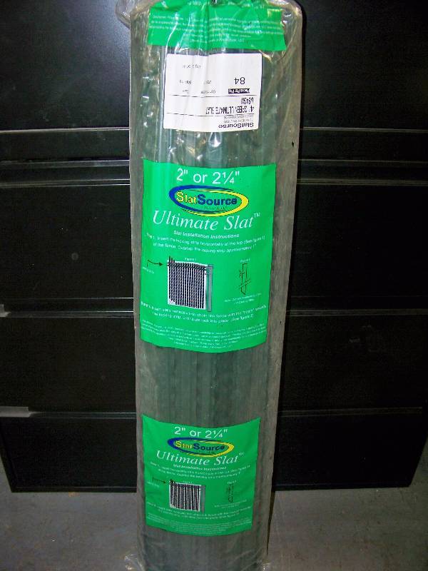 lot 857 image: Slat Source Ultimate Slat Chain Link Fence Privacy Slats