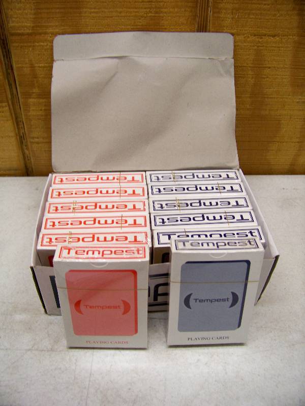 lot 884 image: 12 Decks of Tempest Playing Cards