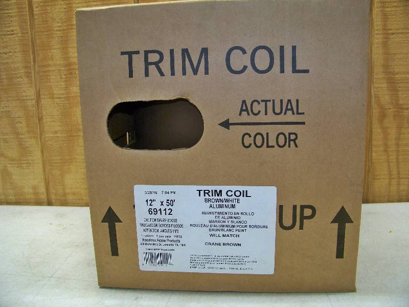 lot 864 image: Roll Brown Aluminum Trim Coil