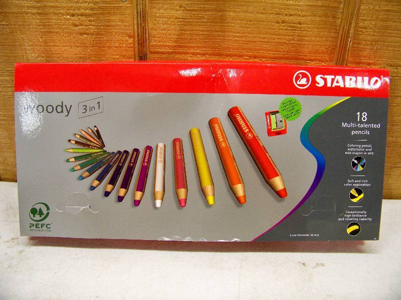 lot 894 image: Stabilo Woody 3 in 1 Multi-Talented Pencil Set