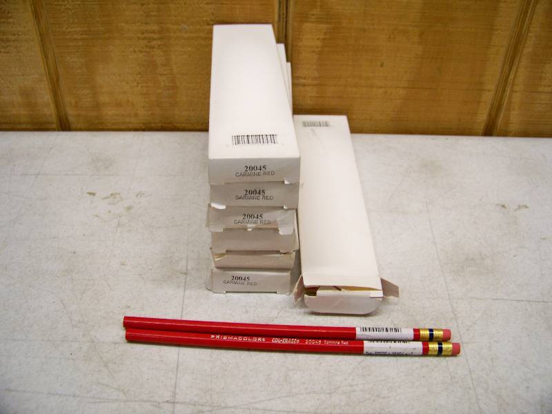 lot 899 image: 7 Boxes of Red Pencils