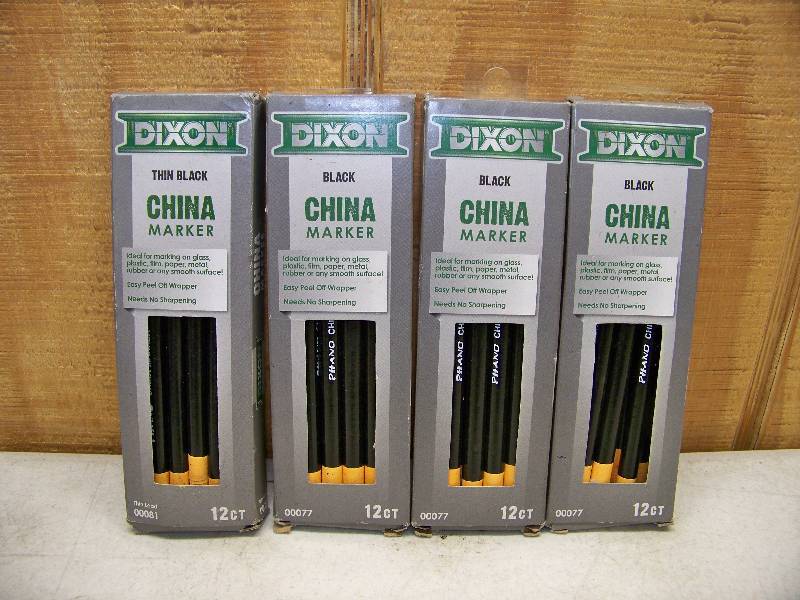 lot 900 image: 4 Boxes of Dixon Black China Markers