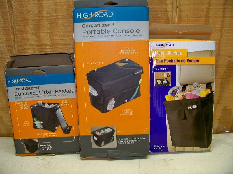 lot 930 image: 3 High Road Car Organizers